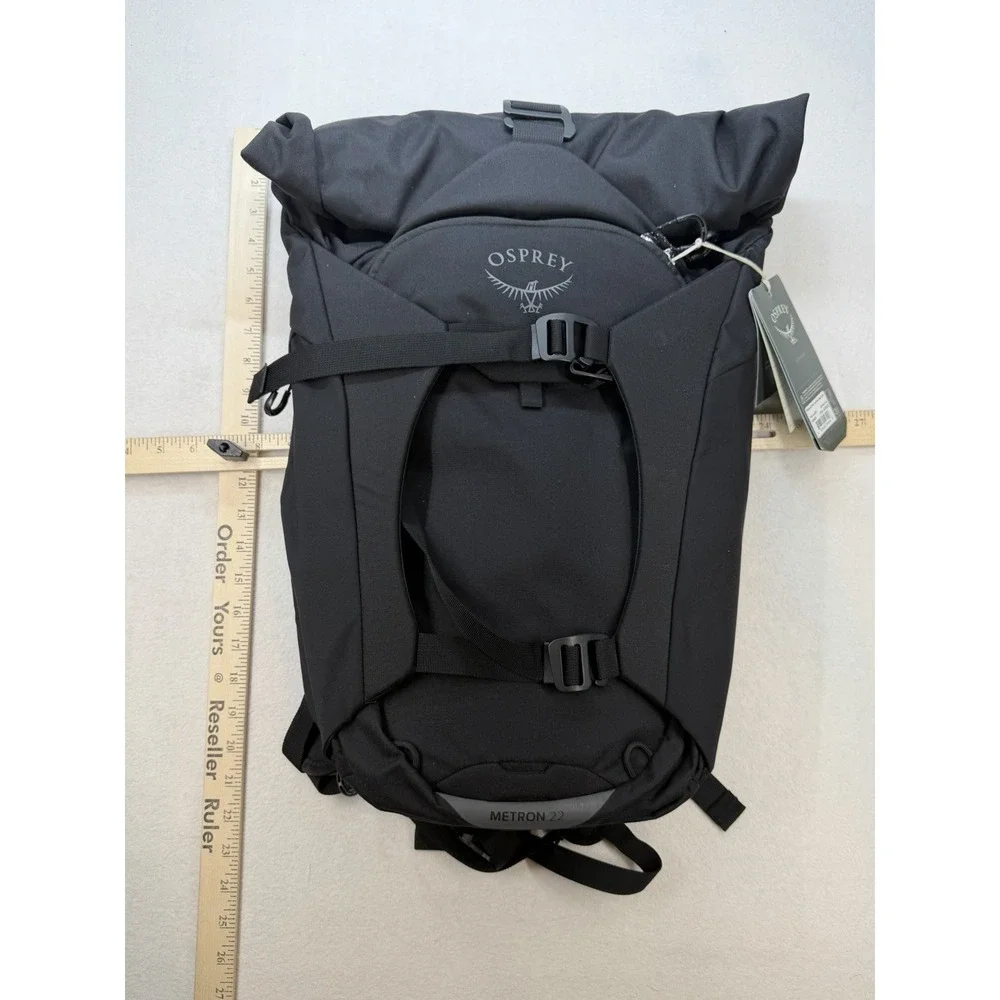 Osprey Pack Metron 24L Pack Black New Bike Commute Bag Rain Cover